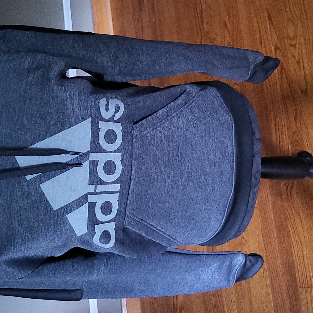 ADIDAS Gray Hoodie Size Small NWT - Picture 3 of 9